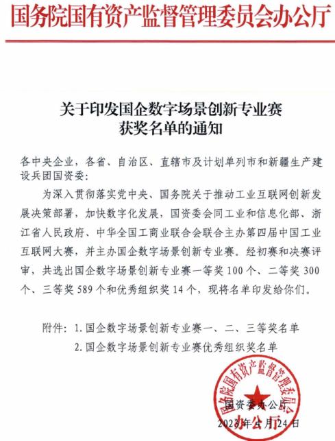 河南省水利勘測有限公司榮獲首屆“國企數字場景創新專業賽”二等獎